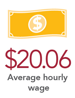 $20.06 Average hourly wage