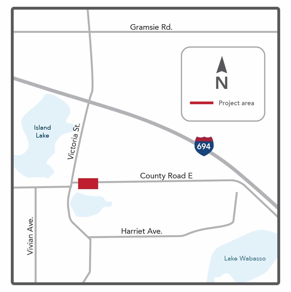 County Road E project map 2
