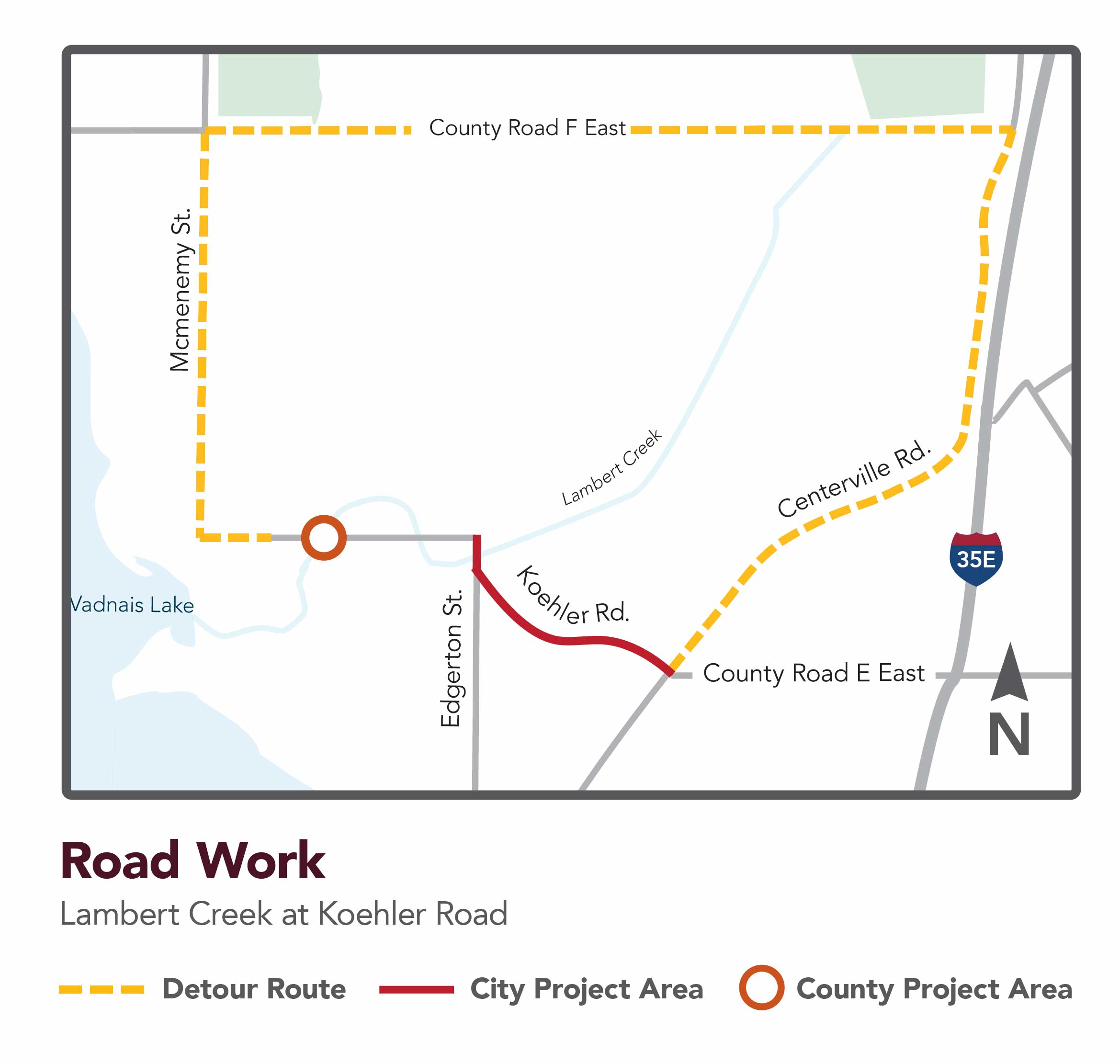 Koehler Road Project area map